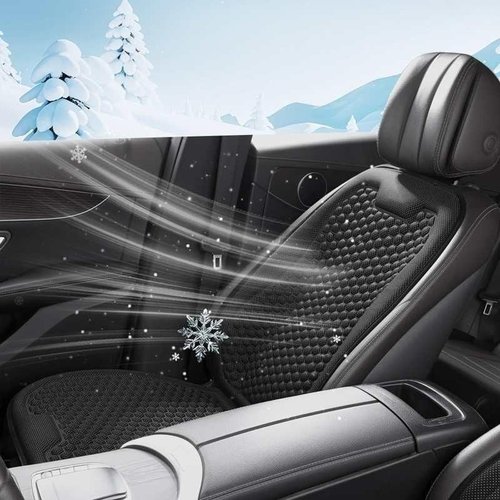 汽车夏季坐垫四季通用凉座椅座垫车载通风丝冰透气夏天凉席冰垫垫