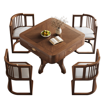 全自动实木麻将机餐桌两用