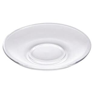 米间食堂 圆形玻璃调味碟可爱小菜低碟蘸料碟家用调料小碗小碟子