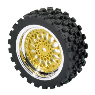 70mm拉力轮胎1:10房车丁胎ptg2电镀轮毂雪地胎xv02田宫TT01抓地胎