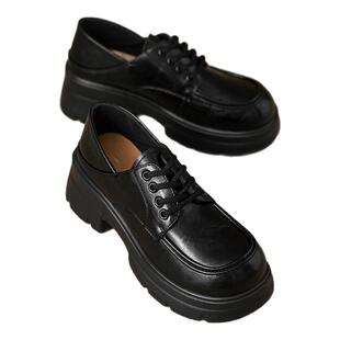 红蜻蜓女鞋2026春夏新款舒适乐福鞋子女厚底增高鞋百搭通勤休闲鞋