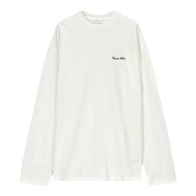 CONCISE-WHITE字母T恤上衣