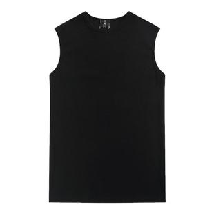 PUBLICRADIO｜70SWoodstock 摇滚通勤纯色小领口重磅纯棉打底背心