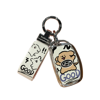 网红涂鸦狗北京现代钥匙套