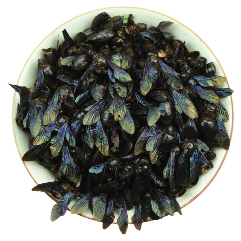 竹蜂 广西农家正品中药材100g包邮大盐乌竹蜂蜜蜂竹筛蜂 咸竹蜂虫