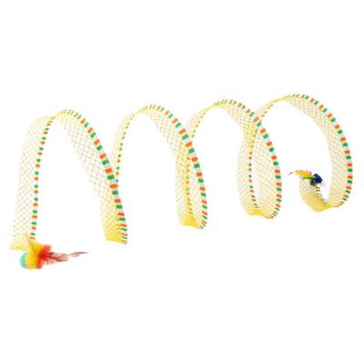 猫隧道逗猫棒小猫玩具猫咪通道铃铛羽毛老鼠耐咬幼猫自嗨解闷神器