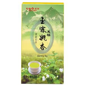 天福茗茶 茉莉花茶绿茶5窨花茶鲜灵玉露飘香250g飘雪茉莉