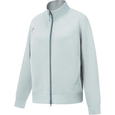 李宁宽松立领女开衫无帽卫衣