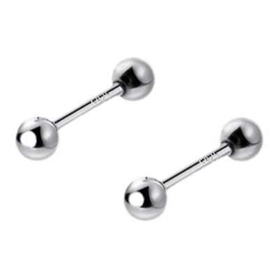 螺丝帽双面可戴耳钉925纯银