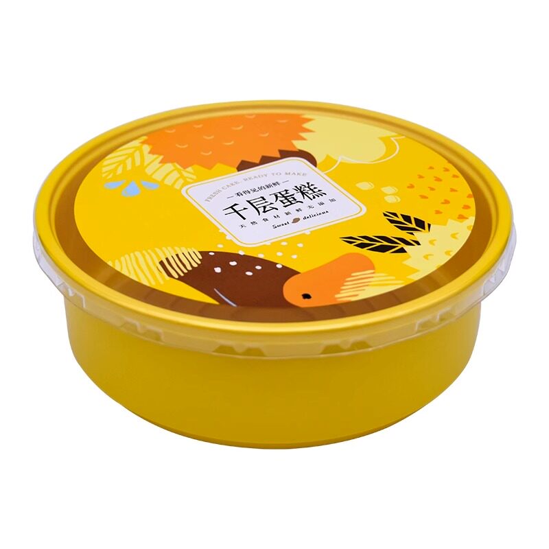 6寸圆形千层蛋糕盒盒子奶油乳酪