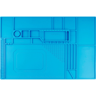 鹿仙子工作台垫焊接手机维修隔热垫子热风枪多功能桌面硅胶垫工具