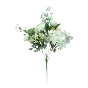 假花绣球仿真花束手捧花塑料花小束把花绢布花玫瑰花家居摆设装饰