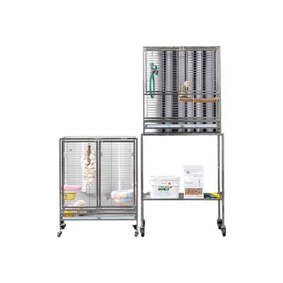 CAIYA304不锈钢玻璃透明观赏笼