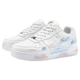 蜡笔小新鞋子男白粉情侣空军一号板鞋秋冬新款厚底增高低帮休闲鞋