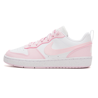 NIKE耐克女鞋大童鞋26夏新款COURT低帮粉色板鞋运动休闲鞋DV5456