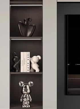 轻奢高档酒柜装饰品现代艺术陶瓷工艺品玄关家居客厅电视机柜摆件