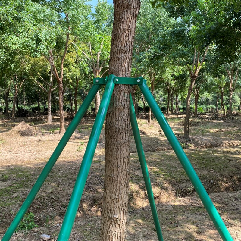 新款新款绿化道路支架树木支撑架苗木固定器喷塑镀锌管防锈大树支