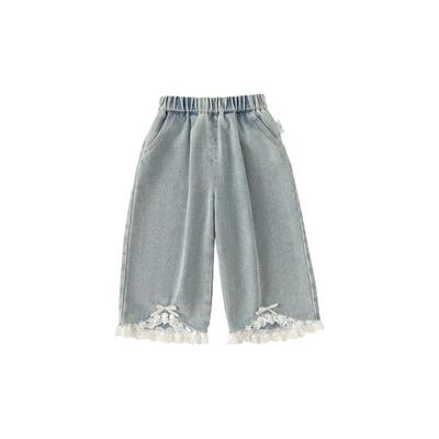 女童裤子春季新款女宝宝牛仔裤