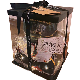 七夕篮球足球包装礼盒礼品盒情人节创意送男友生日惊喜盒高档ins
