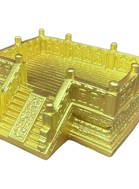 创意中式古典建筑装饰品摆件造景装饰品办公室桌面步步高升名片座