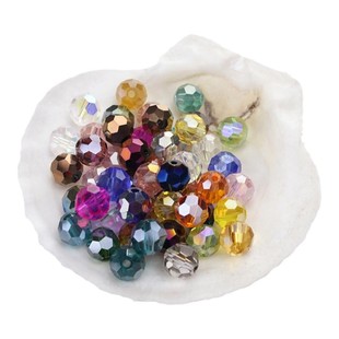 diy手工串珠材料发簪饰品配件3mm圆形透明足球水晶玻璃小珠子散珠