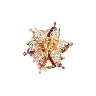 前额小夹子头饰水钻发夹镶钻刘海抓夹小号成人顶夹卡子女碎发边夹