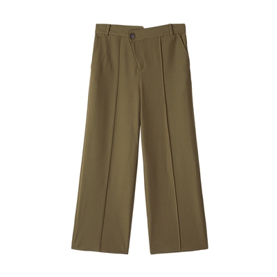 MSLAN春季显瘦抗皱休闲直筒裤