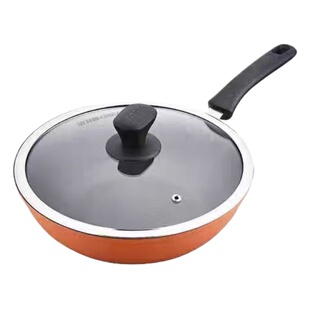 ASD爱仕达28CM家用不粘锅炒锅炒菜锅燃气灶电磁炉两用平底锅32CM