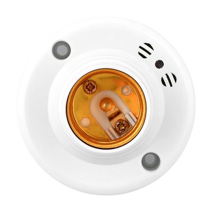 声光控灯座楼道螺口声控开关感应灯头底座家用物业智能感应器灯口