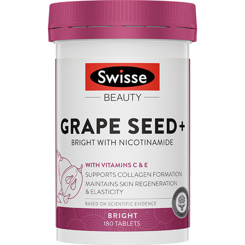 Swisse斯维诗葡萄籽胶囊烟酰胺胶原蛋白花青素全身内调美白内服丸