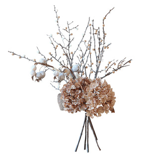 米子家居仿真花高级感逼真高档餐桌摆件适合客厅放的干花假花花束