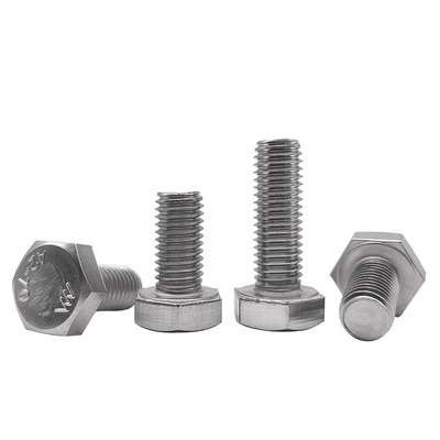 304不锈钢外六角螺栓全牙