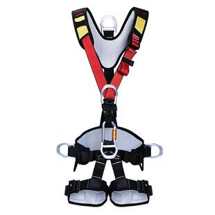 悬挂全身五点式安全带高空作业攀岩绳索救援消防用防坠落装备全套