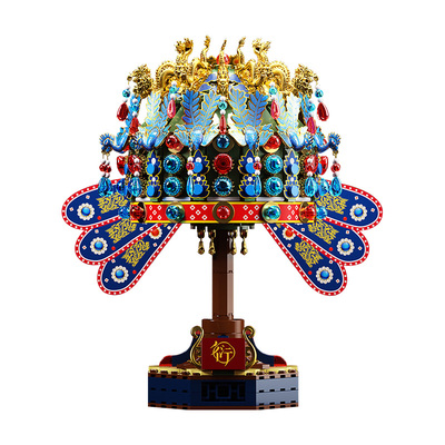 中国国家博物馆凤冠拼插积木