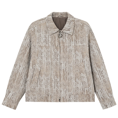 JDV商场同款格纹拉链夹克外套