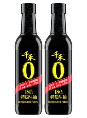 千禾180天酱油500ml瓶头道原香
