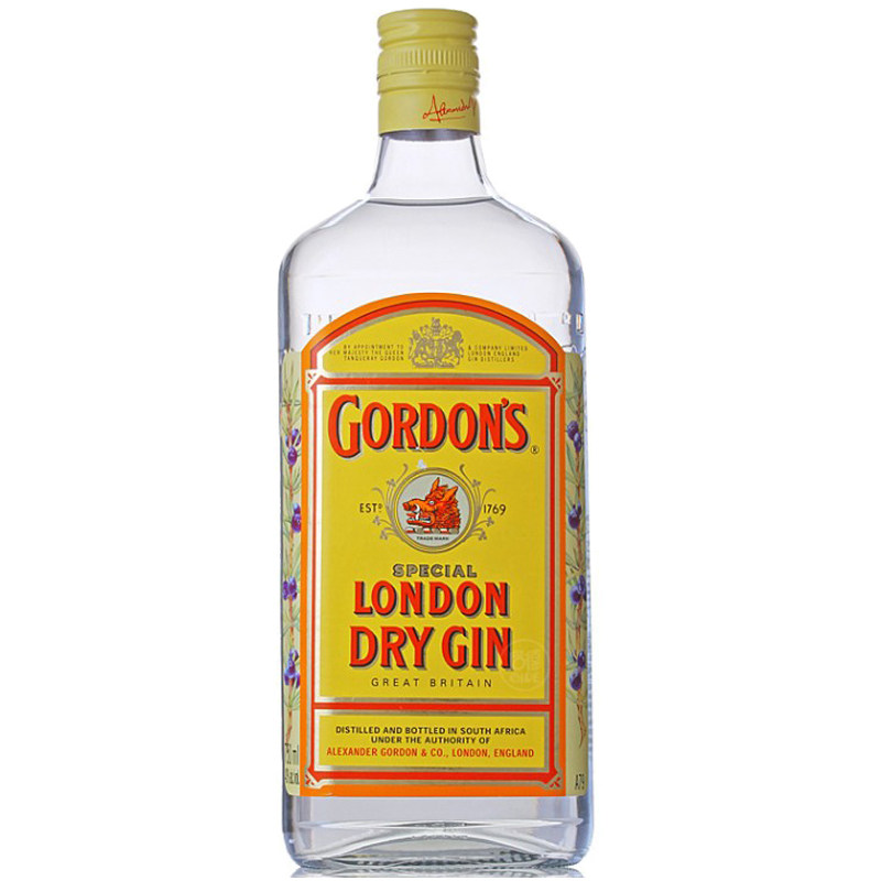南非原装进口GORDON\'S GIN哥顿伦敦干味金酒 毡酒歌顿40度杜松子
