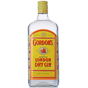 英国原装进口GORDON\'S GIN哥顿伦敦干味金酒 毡酒歌顿40度杜松子