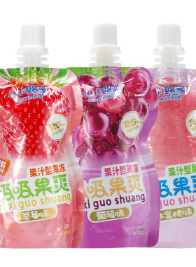 80g小小蜡笔可吸果冻果汁果冻