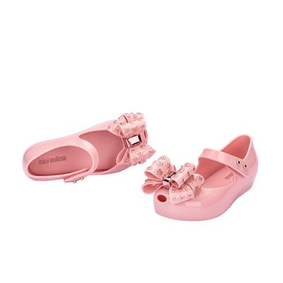 梅丽莎魔术贴鱼嘴平底小童单鞋