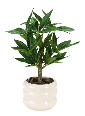 仿真绿植陶瓷盆栽桌面摆件