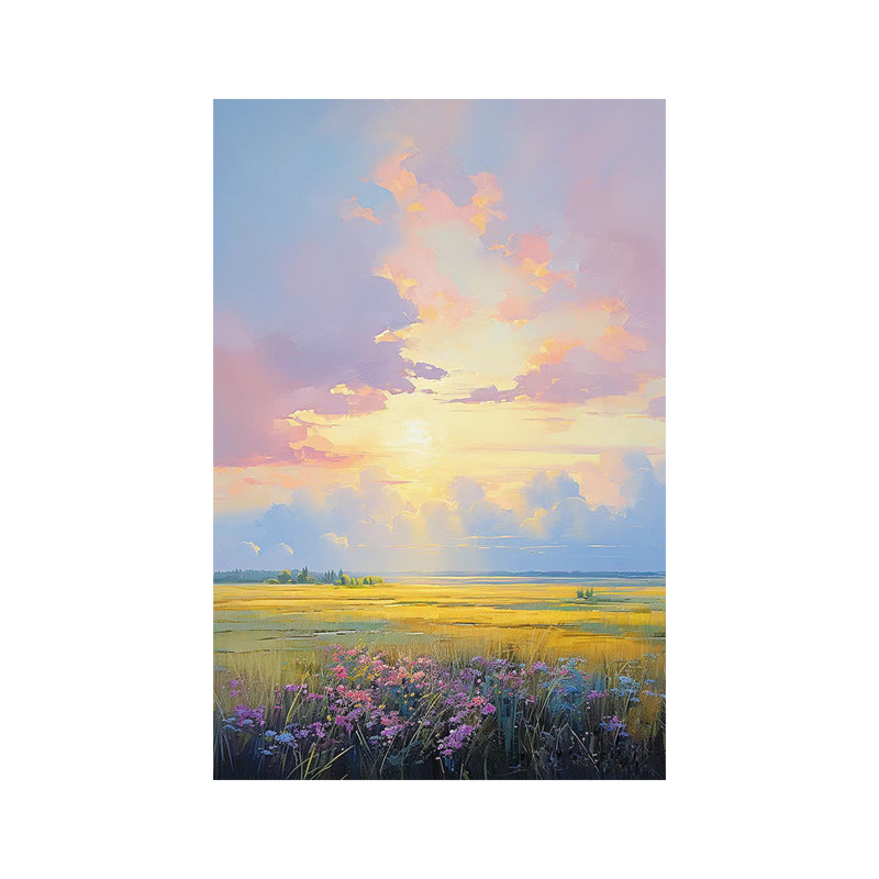 白鹿艺术手绘油画大芬挂画印象画