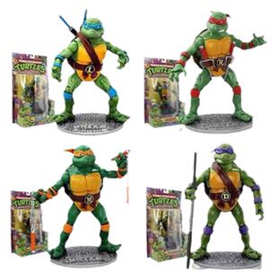 彩星忍者神龟TMNT87动画版可动玩偶模型怀旧塑胶手办玩具摆件全新