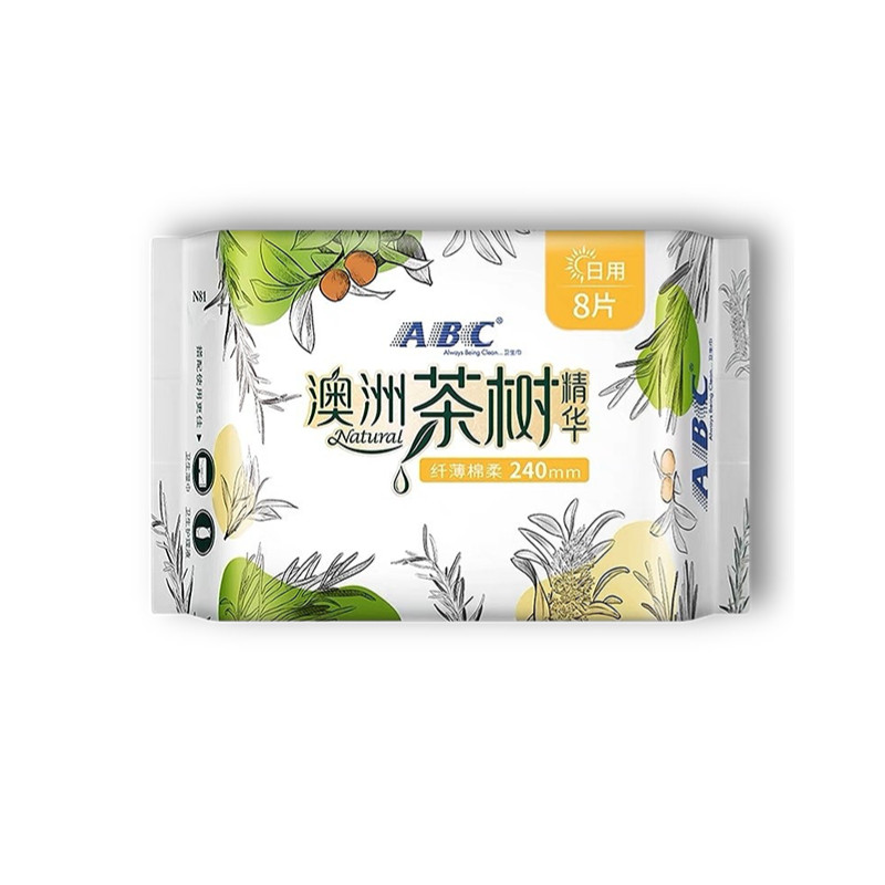 ABC茶树240mm日用24片卫生巾