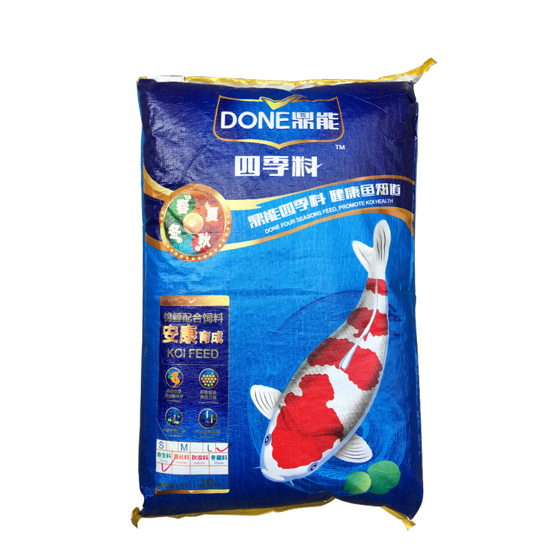 鼎能錦鯉魚飼料專用魚食不渾水大顆粒上浮魚池養(yǎng)殖增體魚糧40斤