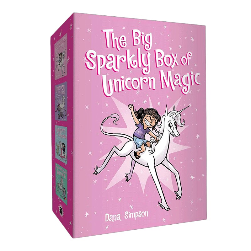 英文原版 Phoebe and Her Unicorn Box Set Volume 1-4 菲比和她的独角兽4册 连环漫画 英文版 进口英语原版书籍