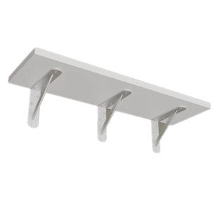 墙上置物架加宽实木壁挂三角架定制墙壁隔板书架承重微波炉置物架