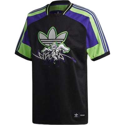 Adidas/阿迪达斯正品三叶草男士条纹网眼透气短袖T恤FT8051