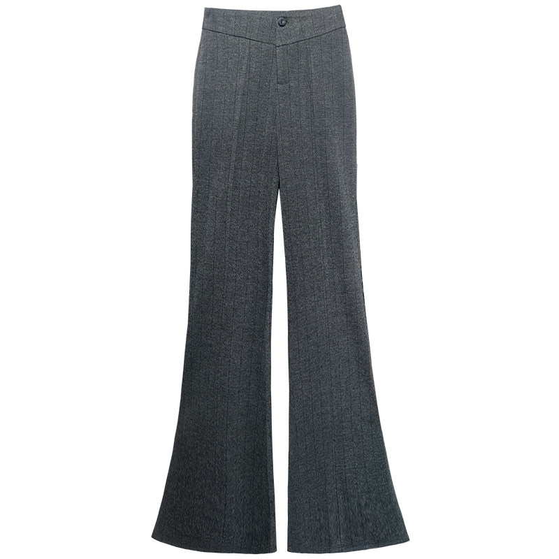毛呢喇叭裤阔腿裤长裤美人鱼尾女
