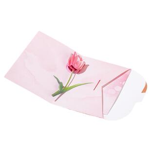 立体花贺卡38三八女神节送老师情侣生日情人女生朋友祝福卡片礼物